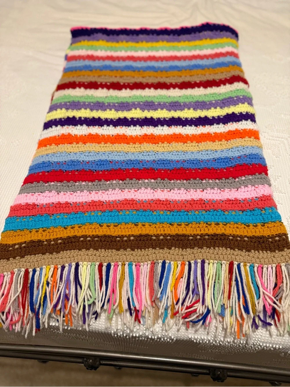 Vintage handmade afghan.
